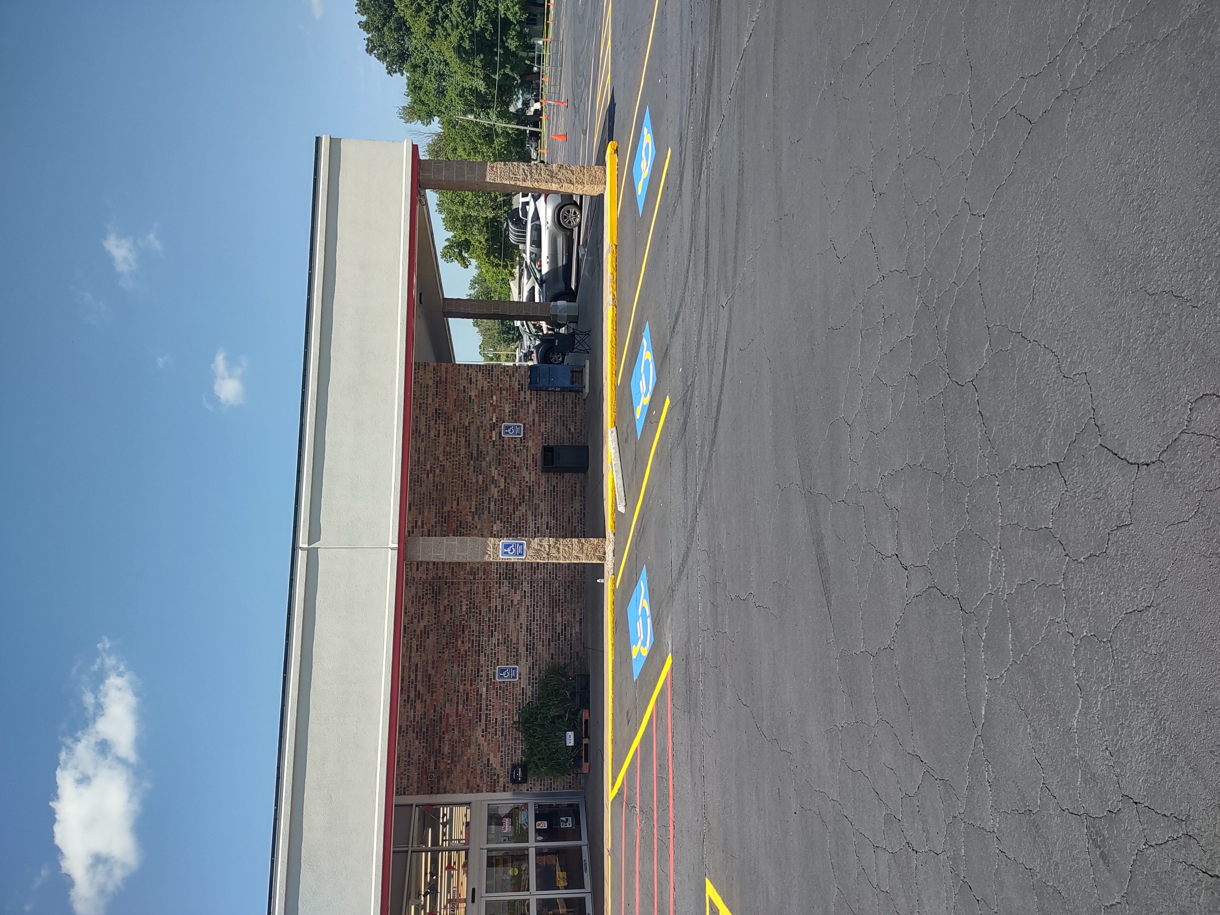 Shopping Center Line Striping After